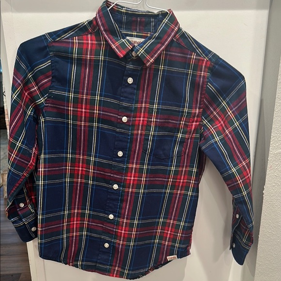 Wrangler Other - Wrangler Blue and Red Plaid Button Down Shirt